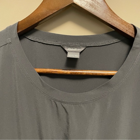 Eddie Bauer Gray Escapelite Short Sleeve Dress Women’s XL - Picture 3 of 11